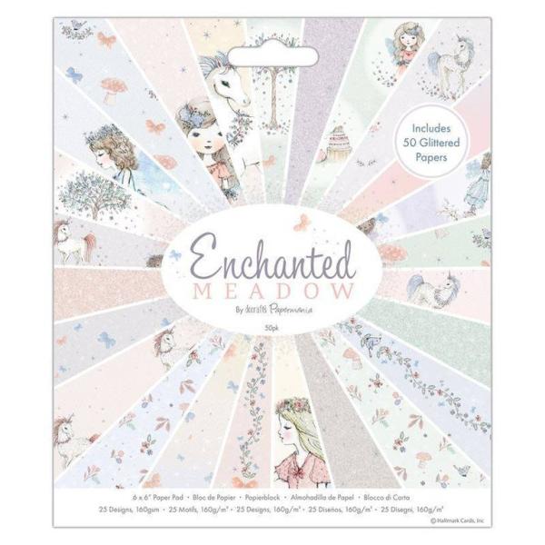 Papermania 6x6 Paper Pad Enchanted Meadow PMA 160274