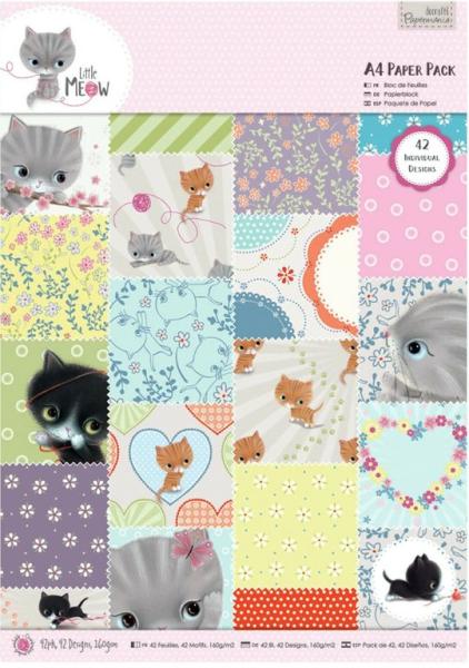 Papermania A4 Paper Pack Little Meow #160180