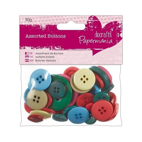Papermania Assorted Buttons Brights PMA354318