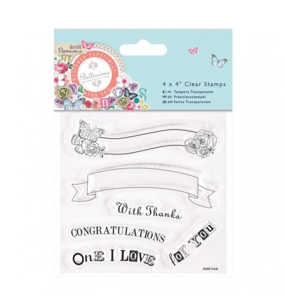 Papermania Clear Stamps Text Banners #PMA907216
