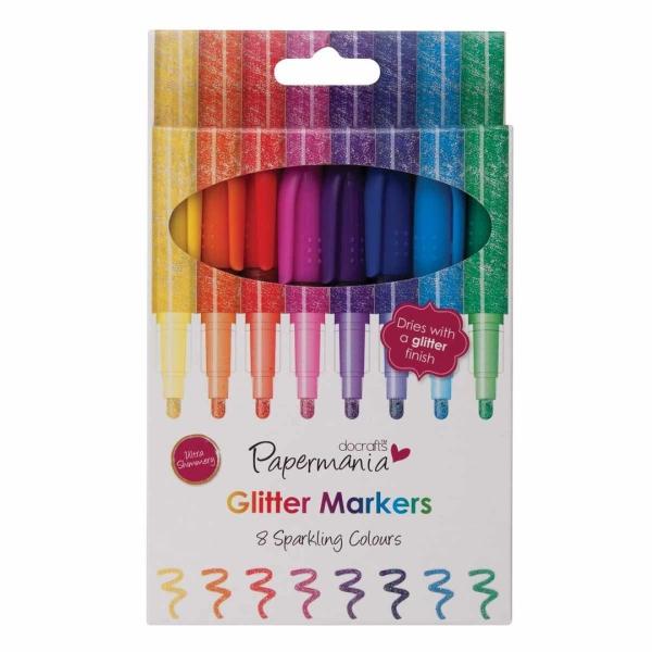 Papermania Glitter Markers (8pk) #PMA 8511004