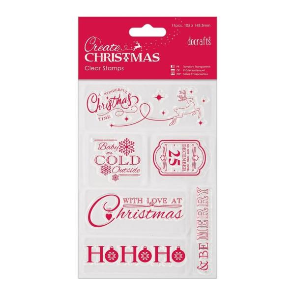 Papermania Mini Clear Stamp Christmas Sentiments