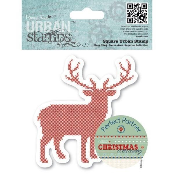 Papermania Square Urban Stamp Stag #907179