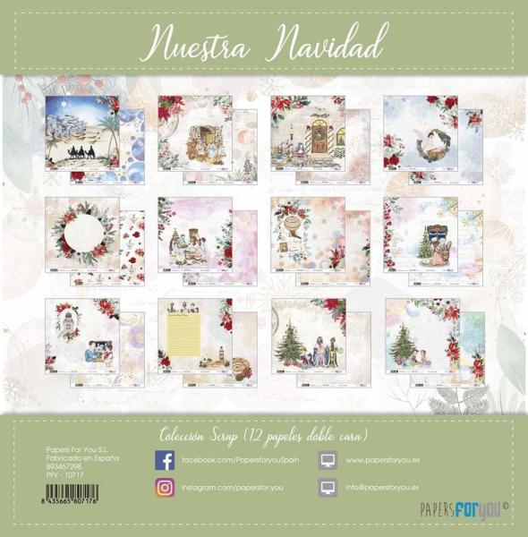 Papers For You 12x12 Paper Pad Nuestra Navidad #10717