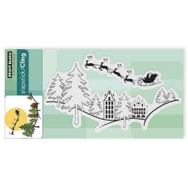 Penny Black Cling Stamp Snow Dasher