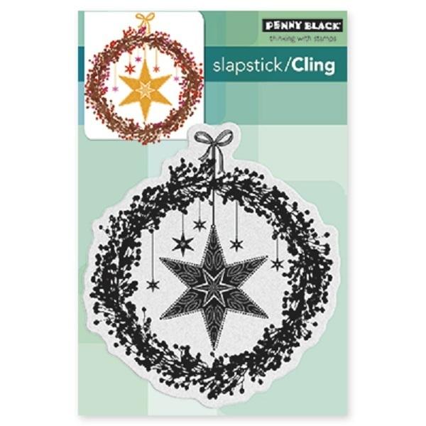 Penny Black Cling Stamp Starry Wreath