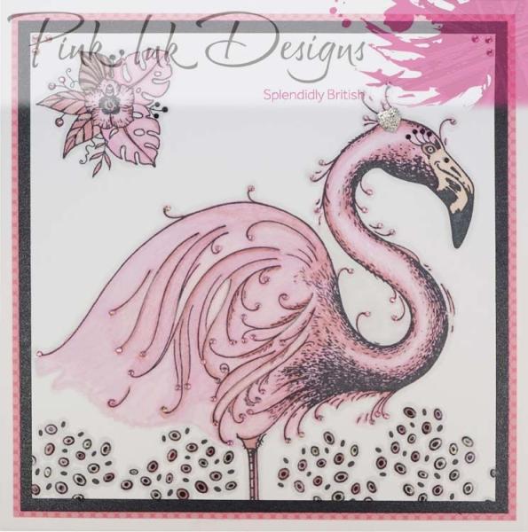 Pink Ink Designs Clear Stamp Set Flamingo