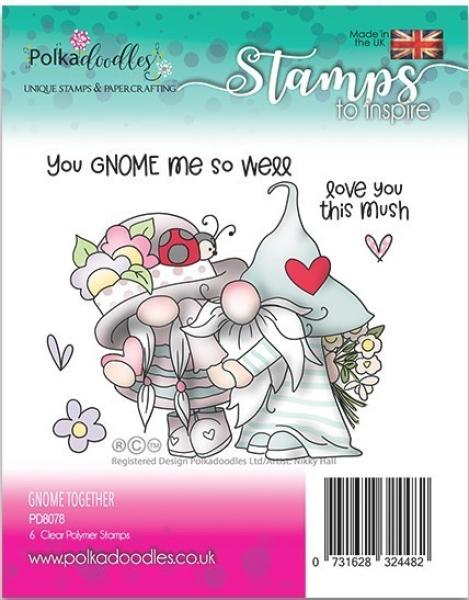 Polkadoodles Clear Stamps Gnome Together PD8078