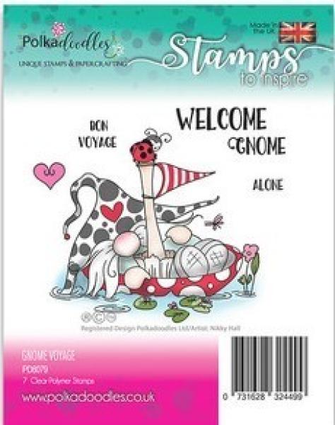 Polkadoodles Clear Stamps Gnome Voyage PD8079