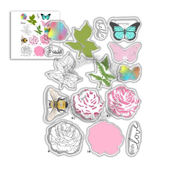 Polkadoodles Clear Stamps Honey Rose #8056