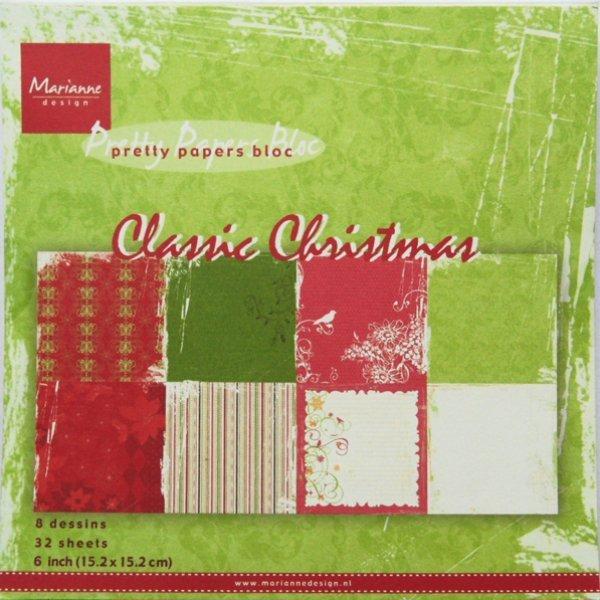 Pretty Papers 6x6 Paper Pad Classic Christmas #9113