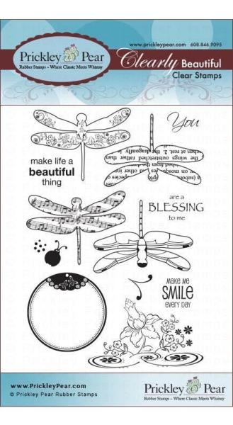 Prickley Pear Clear Stamps Dragonflies