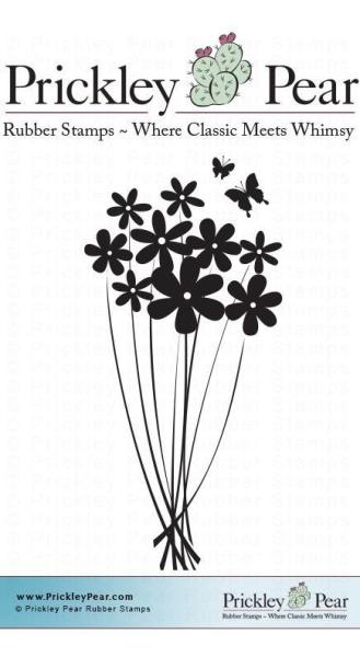 Prickley Pear Cling Stamp Daisy Cluster Small