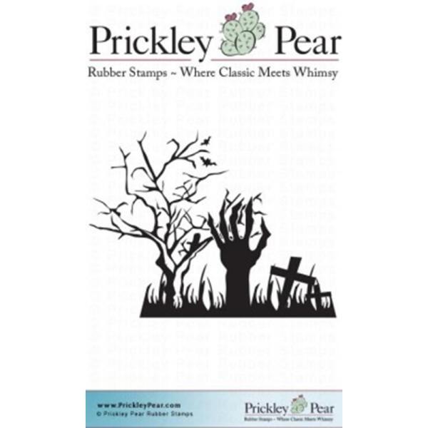 Prickley Pear Cling Stamps Hand In Graveyard