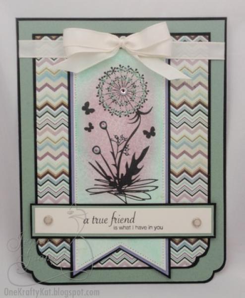 Prickley Pear Cling Stamps Butterflies and Dandelions