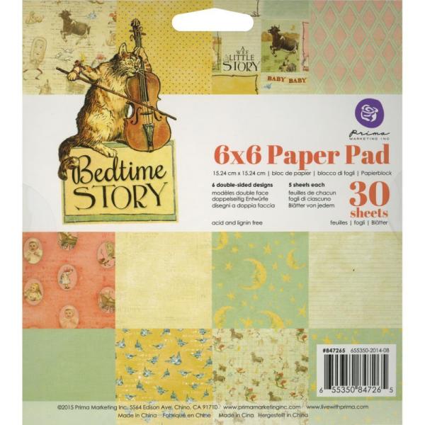 Prima Marketing 6x6 inch Paper Pad Bedtime Story