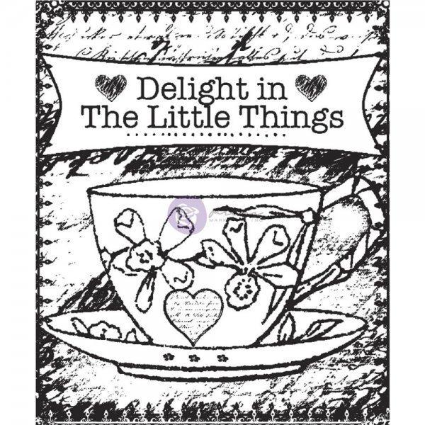 Prima Marketing Clear Stamp Delight In The Little Things Cup