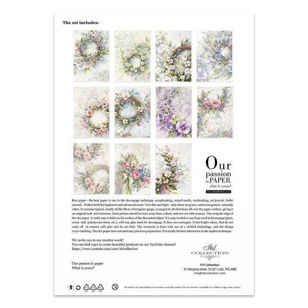 RP070 ITD Collection Spring Bouquet A4 Rice Paper Set