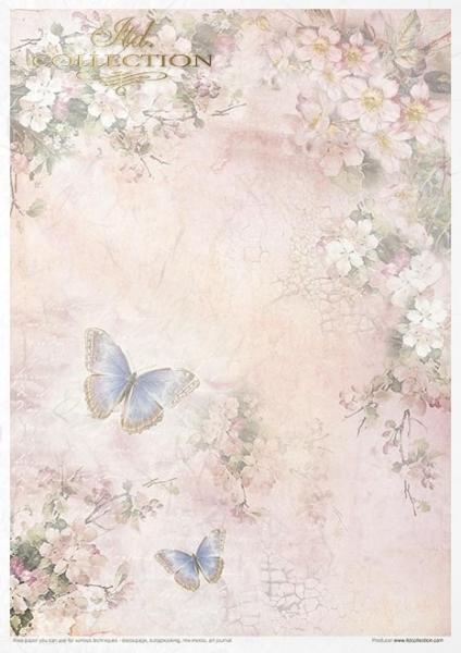 ITD Collection A4 Rice Paper Creative Set Rosy Summertime