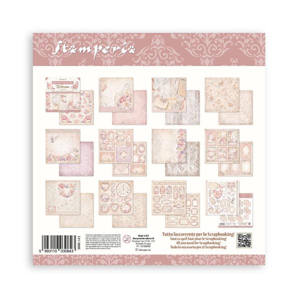 SBBL146 Stamperia Romance Forever 12x12 Inch Paper Pack