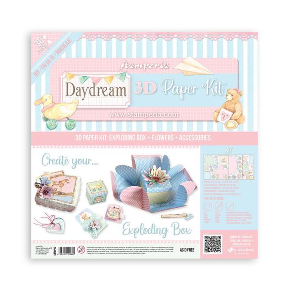 Stamperia 3D Paper Kit DayDream Exploding Box POP12