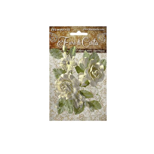 Stamperia Flowers Bouquet Rose Ivory SF148