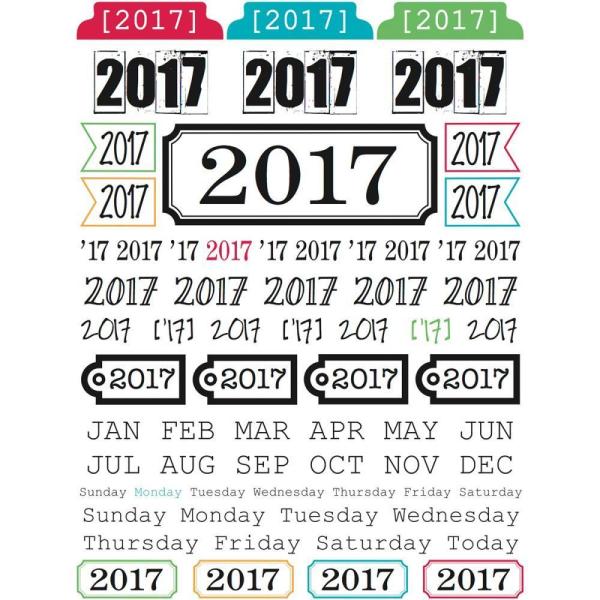 SRM Year of Memories Stickers 2017 #SRM48022