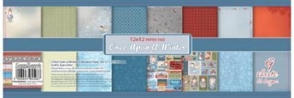 ScrapBerry´s 12x12 Scrapbooking Paper Pad Once Upon a Winter #600