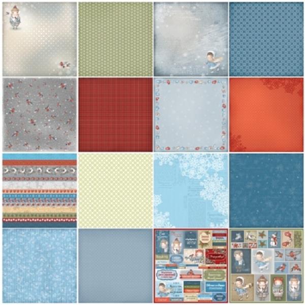 ScrapBerry´s 12x12 Scrapbooking Paper Pad Once Upon a Winter #600