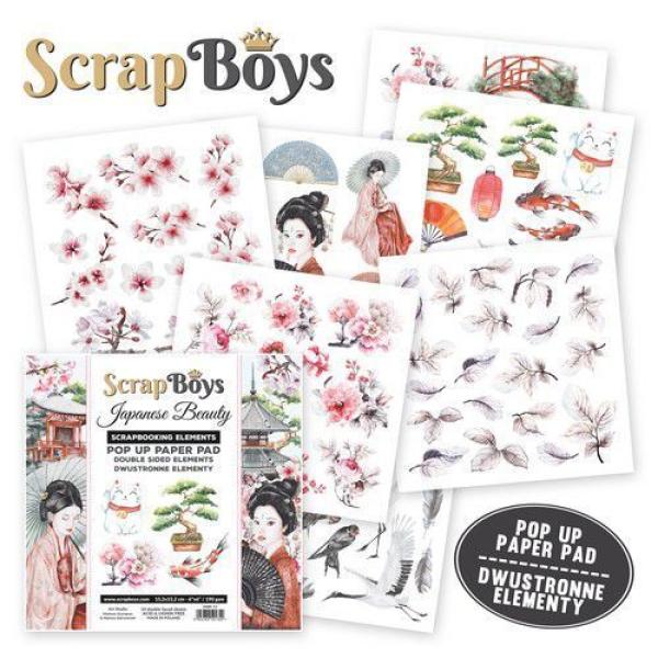 ScrapBoys Pop Up Paper Pad Japanese Beauty