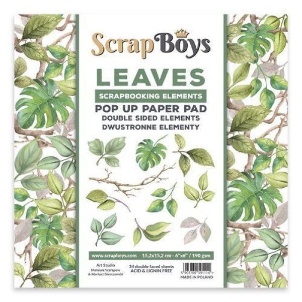 ScrapBoys Pop Up Paper Pad Leaves #02