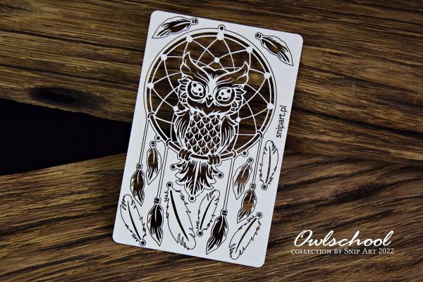 SnipArt Chipboard Dreamcatcher with Owl #25182