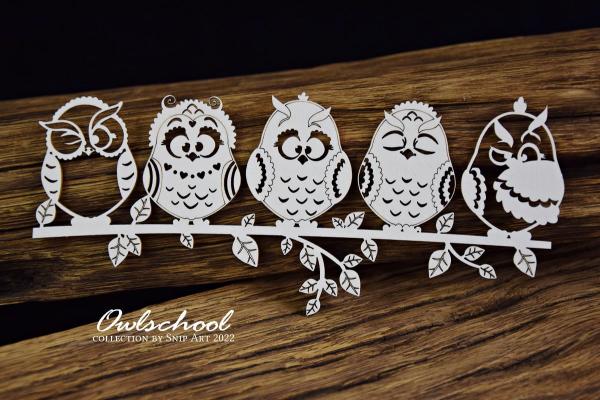 SnipArt Chipboard Owls on the Branch #35194