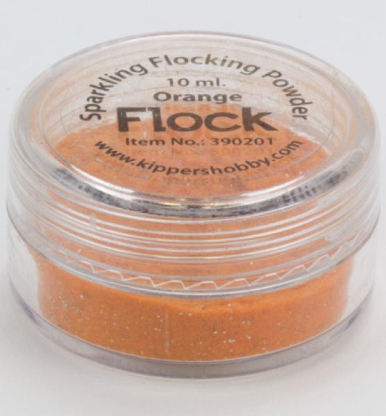 Sparkling Flock Powder Orange