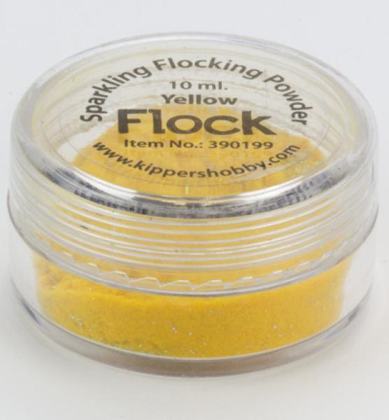 Sparkling Flock Powder Yellow