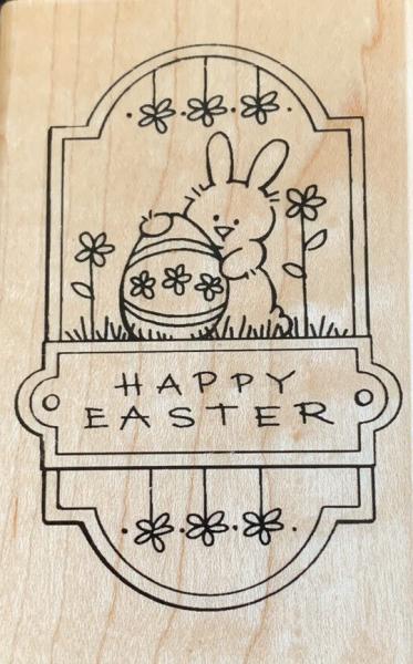 Stampendous Wood Stamp Easter Plaque