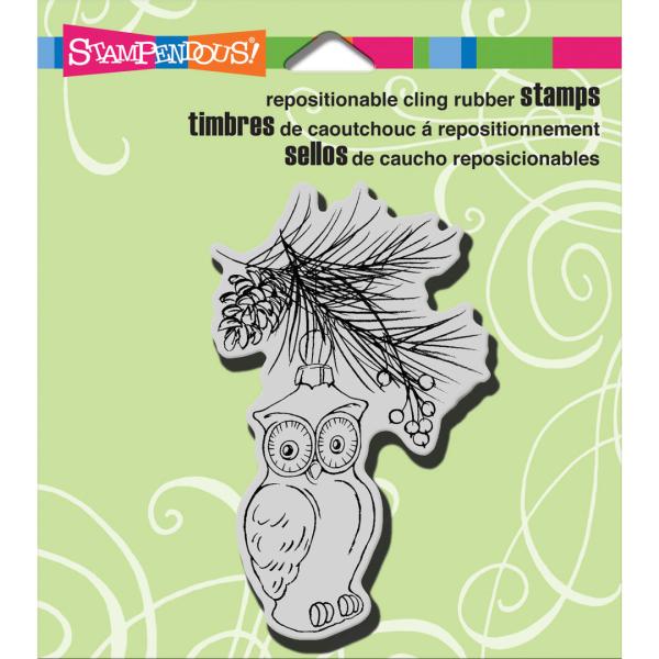 Stampendous Cling Stempel - Owl Ornament