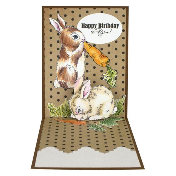 Stampendous Cling Rubber Stamp Backyard Bunnies