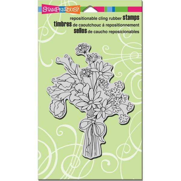 Stampendous Cling Stamp Sweet Pea Bouquet #CRR289