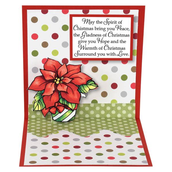 Stampendous Set Wrapped Poinsettia #CLD11