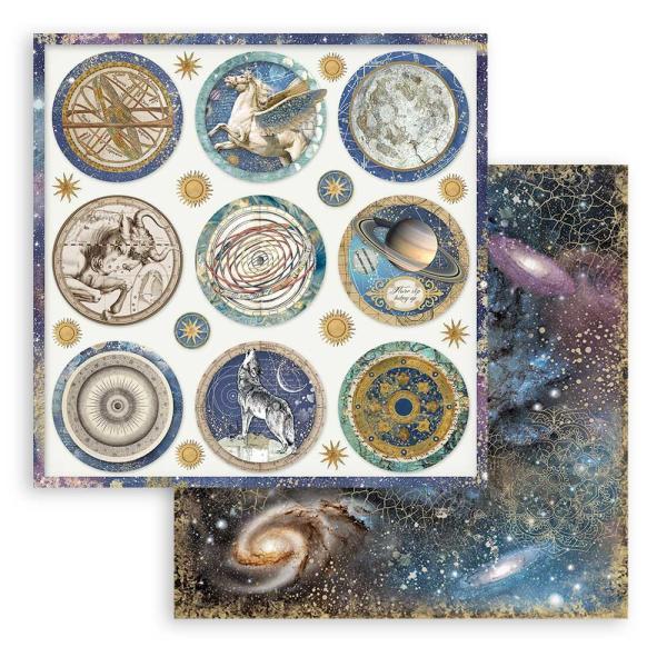 Stamperia 12x12 Paper Set Cosmos Infinity Rounds #SBB894
