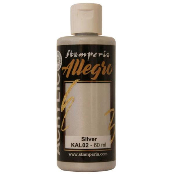 Stamperia Allegro Paint Silver Metallic KAL02