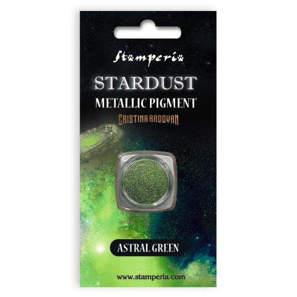 Stamperia Stardust Pigment Astral Green KAPRB01