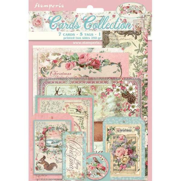 Stamperia Cards Collection Pink Christmas #08