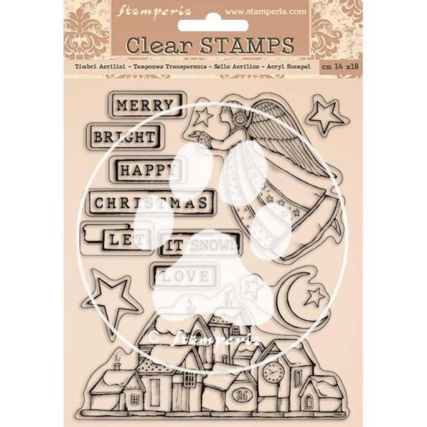 Stamperia Clear Stamp Christmas Patchwork #WTK158