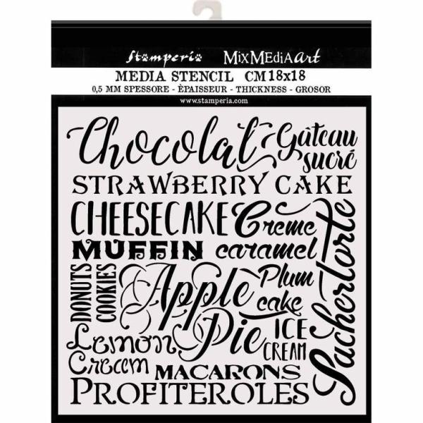 Stamperia Stencil Sweety Chocolat #61