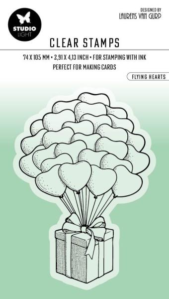 Studio Light Clear Stamps Flying Hearts by Laurens #349