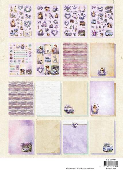 Studio Light Die-cut Designer Paper Pad Lavender Season #167