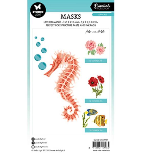 Studio Light Essential Mask Stencil Seahorse #197