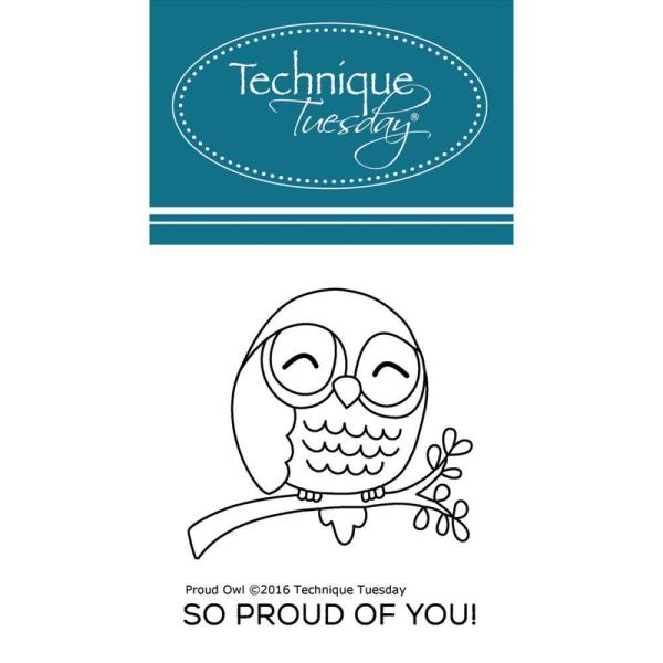 % Technique Tuesday Clear Stamps Proud Owl #PROWL